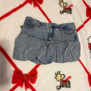 Chic Blue Denim Mini Skirt